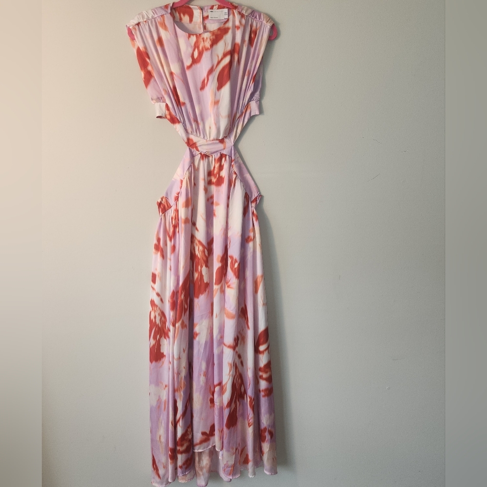 ASOS Elegant Sleeveless Purple and Orange Women's Dress